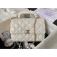 Chanel Calfskin & Gold-Tone Metal Flap Bag With Top Handle AS4544 White 2024