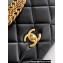 Chanel Calfskin, Diamanté & Gold-Tone Metal Mini Flap Bag AS4595 Black 2024