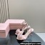 Miu Miu Heel 10cm Satin sandals with Rose 5X002E Pink 2024