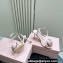 Miu Miu Heel 10cm Satin sandals with Rose 5X002E Pink 2024