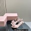Miu Miu Heel 6.5cm Satin sandals with Rose 5X002E Pink 2024