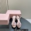 Miu Miu Heel 6.5cm Satin sandals with Rose 5X002E Pink 2024