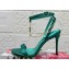 Dolce & Gabbana Heel 10.5cm Karung sandals Green with chain and charm 2024
