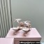 Miu Miu Heel 6.5cm Satin sandals with Rose 5X002E Pink 2024