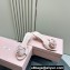 Miu Miu Heel 6.5cm Satin slides with Rose 5XX627 Pink 2024