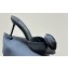 Miu Miu Heel 10cm Satin slides with Rose 5XX627 Black 2024