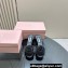 Miu Miu Heel 6.5cm Satin slides with Rose 5XX627 Black 2024