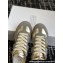 Maison Margiela Replica Women/Men sneakers in nappa leather and suede Gray/Gold 2024