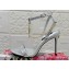 Dolce & Gabbana Heel 10.5cm Karung sandals Silver with chain and charm 2024