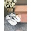 Miu Miu Riviere cord and leather sandals 5Y184E Crystals White 2024