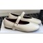 The Row Boheme MJ mary jane shoe in Leather White 2024