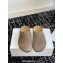 The Row Hugo Slides in Suede Beige 2024