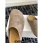 The Row Hugo Slides in Suede Beige 2024
