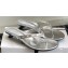 Cotemp Valeria Nubo Calfskin Leather Thong Sandals Silver 2024