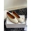 The Row Eva Slipper in Leather Creamy 2024
