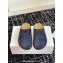The Row Hugo Slides in Suede Blue 2024