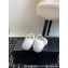 Chanel Lambskin & Grosgrain Mary Janes G45697 White 2024