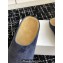 The Row Hugo Slides in Suede Blue 2024