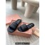 Miu Miu Raffia-effect woven fabric slides 5XX644 Black 2024