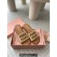 Miu Miu Raffia-effect woven fabric slides 5XX644 Beige 2024