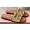 Miu Miu Raffia-effect woven fabric slides 5XX644 Beige 2024