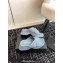 Alexander Wang Heel 5cm Float Criss-Cross Platform Sandals Denim Blue 2024