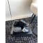 Alexander Wang Heel 5cm Float Criss-Cross Platform Sandals crackle patent calf leather Black 2024