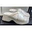 Alexander Wang Heel 5cm Float Criss-Cross Platform Sandals crackle patent calf leather White 2024