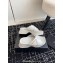 Alexander Wang Heel 5cm Float Criss-Cross Platform Sandals crackle patent calf leather White 2024