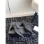 Chanel Crystal CC Logo Lambskin & Grosgrain Heel Mary Janes Black 2024