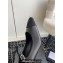 Chanel Crystal CC Logo Lambskin & Grosgrain Heel Mary Janes Black 2024