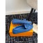 Louis Vuitton Gloria Flat Loafers in Leather Blue