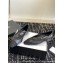 Chanel Crystal CC Logo Lambskin & Grosgrain Mary Janes Black 2024