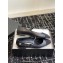 Chanel Crystal CC Logo Lambskin & Grosgrain Mary Janes Black 2024