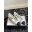Chanel Crystal CC Logo Lambskin & Grosgrain Mary Janes White 2024