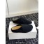 The Row Hugo Slides in Suede Black 2024