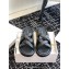 The Row Padded Woven Slides in Leather Black 2024