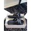 The Row Padded Woven Slides in Leather Black 2024