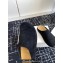 The Row Hugo Slides in Suede Black 2024
