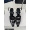Dior Heel 8.5cm Gambler Dice Slingback Pumps in Patent Calfskin Black 2024