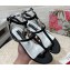 Dolce & Gabbana Patent leather Flat Thong sandals Black with chain and charm 2024