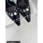 Dior Heel 8.5cm Gambler Dice Slingback Pumps in Patent Calfskin Black 2024