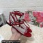 Dolce & Gabbana Patent leather Flat Thong sandals Red with chain and charm 2024
