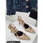 Dior Heel 8.5cm Gambler Dice Slingback Pumps in Patent Calfskin Beige 2024