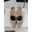 Dior Heel 8.5cm Gambler Dice Slingback Pumps in Patent Calfskin Beige 2024