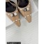 Dior Heel 8.5cm Gambler Dice Slingback Pumps in Patent Calfskin Beige 2024