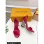 Louis Vuitton Crystal Heel 10cm Silhouette Sandals in Velvet Fuchsia 2024