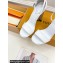 Louis Vuitton Crystal Heel 10cm Silhouette Sandals in Patent Leather White 2024