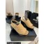 Chanel Lambskin Platform Sandals G45567 Beige 2024