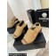 Chanel Lambskin Platform Sandals G45567 Beige 2024